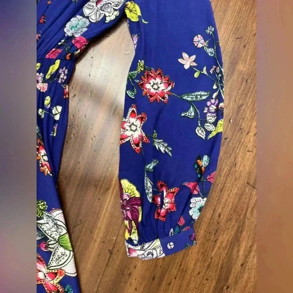 Maeve Maplewood Dress XS Long Sleeve Fit Flare Boho Floral Anthropologie EUC - Picture 13 of 15